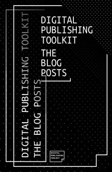 Digital Publishing Toolkit: the Blog Posts