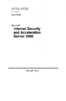 Microsoft Internet Security and Acceleration Server 2000. Учебный курс MCSE