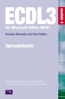 ECDL 95 97 (ECDL3 for Microsoft Office 95 97) Spreadsheets