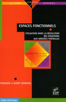 Espaces fonctionnels (Utilisation dans la rsolution des quations aux drives partielles)