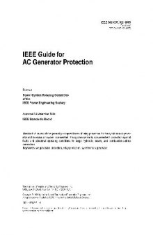 C37.102-1995 (R IEEE Guide for AC Generator Protection)