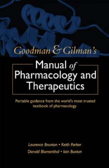 Goodman and Gilmans Manual Pharmacology and Therapeutics