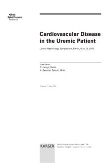 Cardiovascular disease in the uremic patient : cardio-nephrology symposium