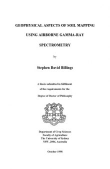 Geophysics of Soil Mapping Using Airborne Gamma-Ray Spectrometry(Billings,PhD Thesis, 1998)