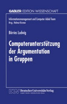 Computerunterstützung der Argumentation in Gruppen: Aufbereitung einer Sprechaktsequenz nach Habermas und Vorstellung eines Prototypen