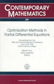 Optimization Methods in Partial Differential Equations: Proceedings from the 1996 Joint Summer Research Conference, June 16-20, 1996, Mt. Holyoke College