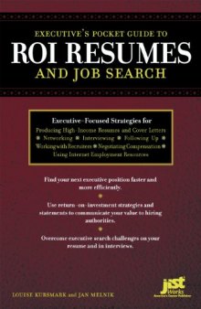 Executive's Pocket Guide to Roi Resumes And Job Search