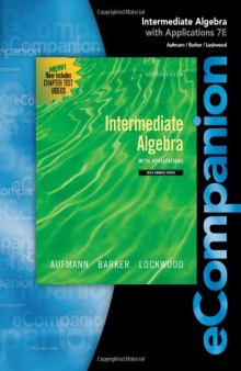 eCompanion for Intermediate Algebra with Applications, 7th Edition  