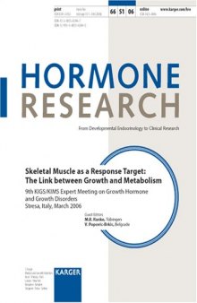 Skeletal Muscle As a Response Target: The Link Between Growth and Metabolism 