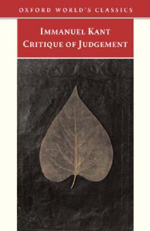 Kant. Critique of Judgment