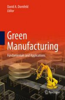 Green Manufacturing: Fundamentals and Applications