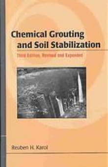 Chemical grouting and soil stabilization