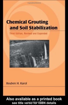 Chemical Grouting and Soil Stabilization (Civil and Environmental Engineering)