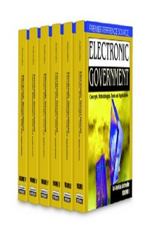 Electronic Government: Concepts, Methodologies, Tools and Applications