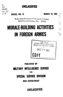 Morale-building activities in foreign armies