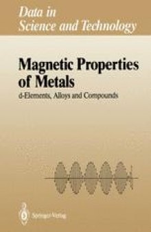 Magnetic Properties of Metals: d-Elements, Alloys and Compounds