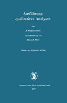 Ausführung qualitativer Analysen