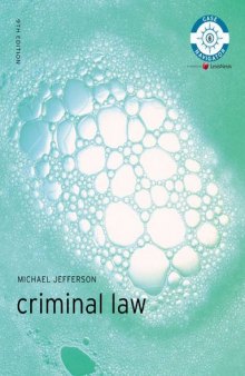 Criminal Law, 9th Edition (Foundation Studies in Law)  
