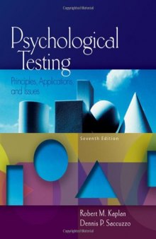 Psychological Testing: Principles, Applications, and Issues  