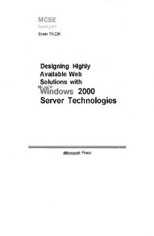 Создание Web-решений высокой доступности на основе MS Windows 2000 Server. Сертификационный экзамен №70-226