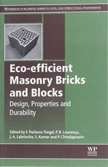 Eco-efficient Masonry Bricks and Blocks: Design, Properties and Durability