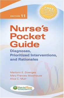 Nurse's Pocket Guide: Diagnoses, Prioritized Interventions, and Rationales  11th Edition (Nurses Pocket Guide)