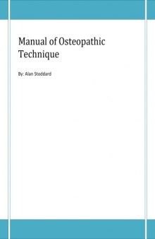 Manual of Osteopathic Technique