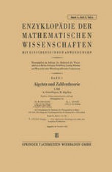 Algebra und Zahlentheorie