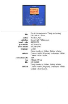 The Practical Management of Eating and Drinking Difficulties in Children