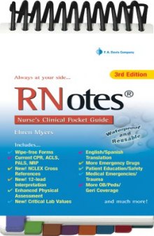 Rnotes: Nurse's Clinical Pocket Guide, Third Edition