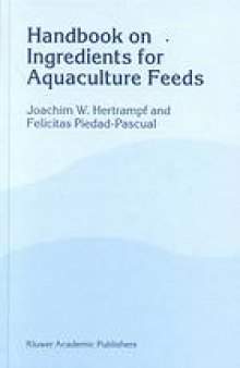 Handbook on ingredients for aquaculture feeds