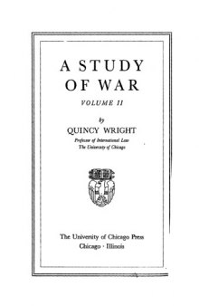 A study of war, vol.2 