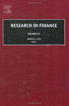 Research in Finance, Volume 20 (Research in Finance) (Research in Finance)