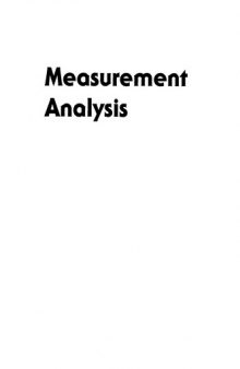 Measurement analysis : an introduction to the statistical analysis of laboratory data in physics, chemistry and the life sciences