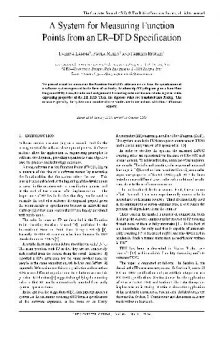 A System for Measuring Function Points from an ER-DFD Specification