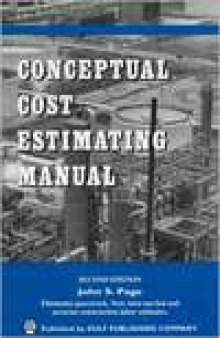 Conceptual Cost Estimating Manual