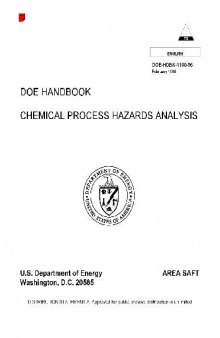 DOE Handbook Chemical process hazards analysis