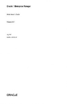 Oracle Enterprise Manager. Administrator's Guide