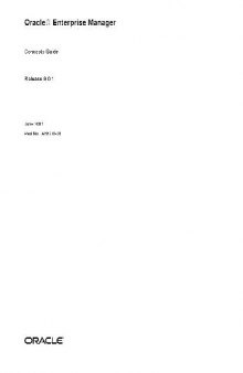 Oracle Enterprise Manager. Concepts Guide