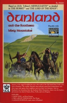 Dunland and the Southern Misty Mountains (Middle Earth Role Playing MERP) (Stock No. 3600)
