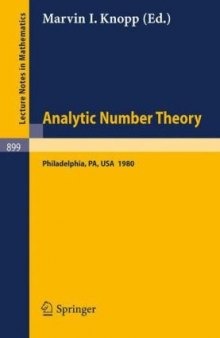 Analytic number theory. Proceedings conference, Temple Univ., Philadelphia, 1980