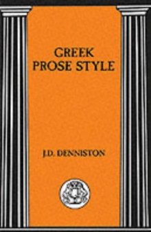 Greek Prose Style (Briston Classical Press Advanced Language)  