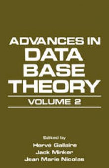 Advances in Data Base Theory: Volume 2