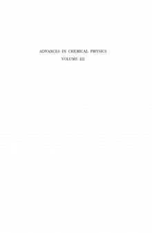 Advances in Chemical Physics, Volume 3