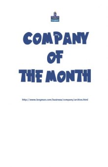 Company Of The Month