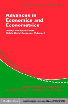 Advances in economics and econometrics, vol. 2