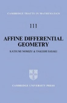 Affine differential geometry. Geometry of affine immersions