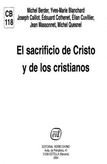 El Sacrificio de Cristo y de los Cristianos