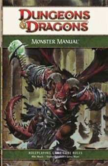 Monster Manual: A 4th Edition Core Rulebook (D&d Core Rulebook) (Dungeons & Dragons)