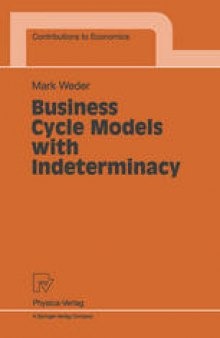 Business Cycle Models with Indeterminacy
